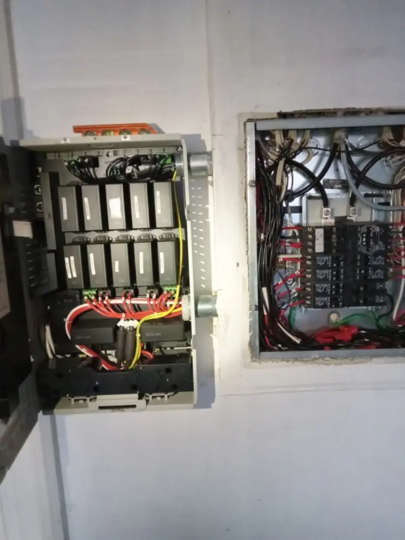 Electrical panel upgrade completed for Security Camera Wiring in North Fork